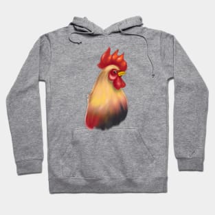 Cute Rooster Drawing Hoodie